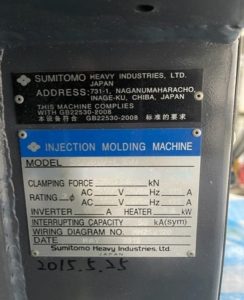 Sumitomo  SE 75 EV  Injection Molding Machine  79110 For Sale